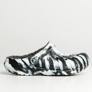 UNISEX CROCS CLASSIC LINED MARBLE CLOGS